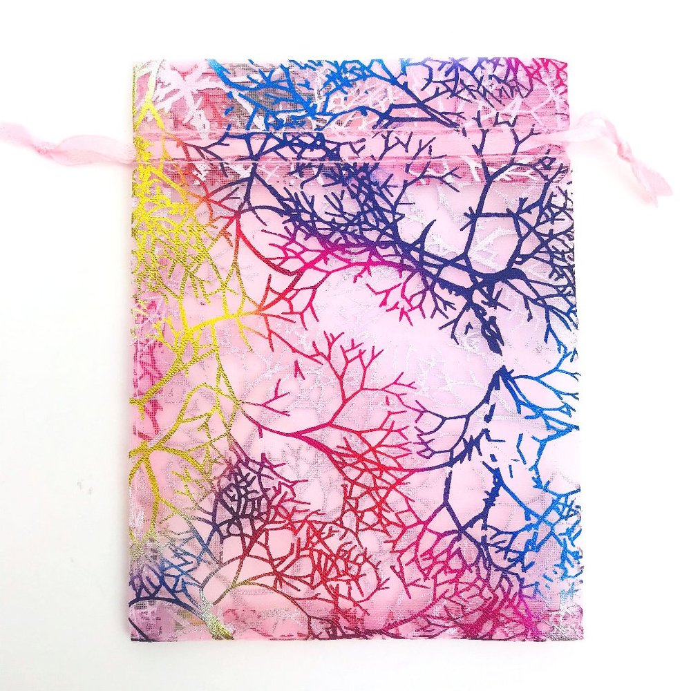 100 Sheer Organza Mesh bags gift pouches